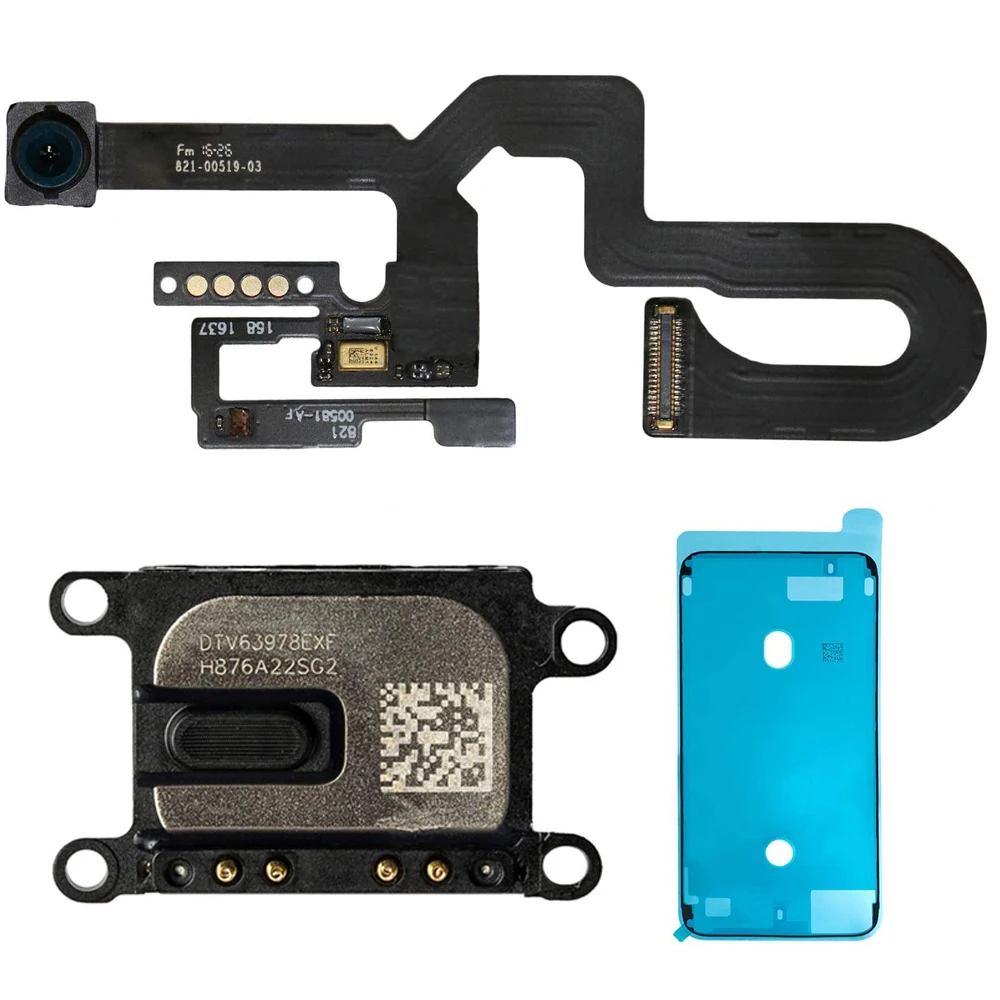 

Face Front Camera With Sensor Proximity Light Microphone Flex Cable + Ear Piece + Waterproof Tape For iPhone 7 7Plus 8 8Plus