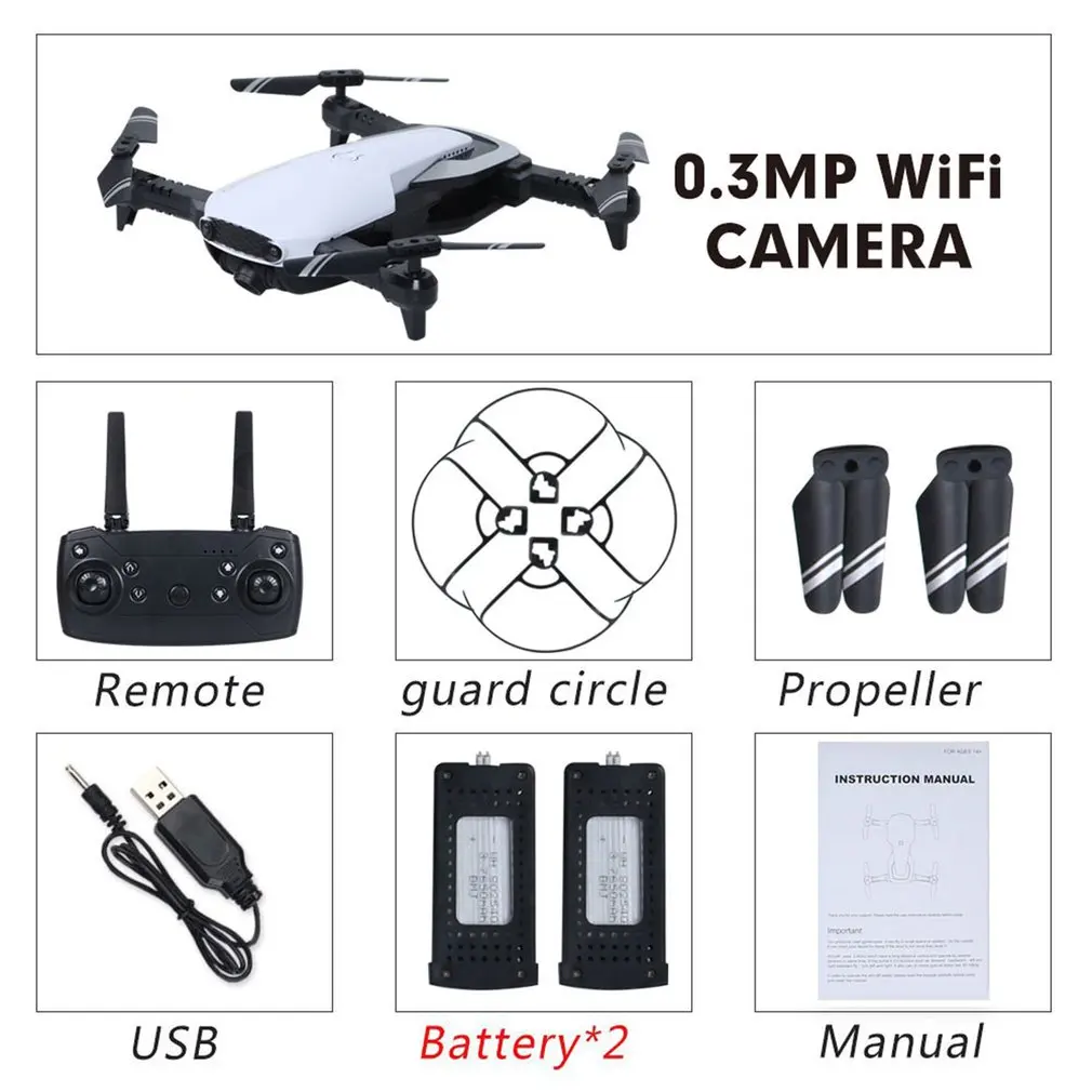 Мини Радиоуправляемый беспилотный Летающий беспилотник H2 KY601 складной