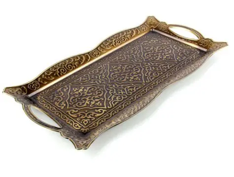 

Ottoman Motif 2 Personality Serving Tray-Yellow