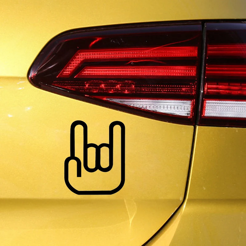 Рок на рокер Ручной знак автомобильный Стайлинг автомобиля Стикеры виниловые