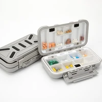 16 grids medicine pill spring cover storage box case organizer case weekly medicine case home accessories container