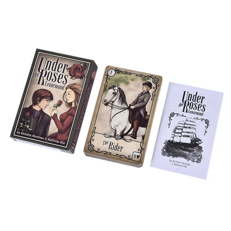 Под розами Lenormand 39 колода карт часы башня Любовь Оракл Таро 9 см × 6 см/3 54 дюйма x 2 36 |