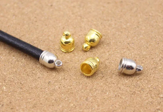 50 pcs/lot CCB leather rope tail buckle Bell round key chain tassel hat head plastic jewelry accessories 6/7/8/9/12mm |