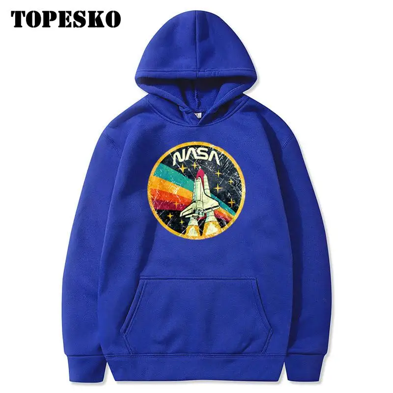 Topsko Rocket толстовки для мужчин и женщин толстовки с капюшоном Новинка Харадзюку хип хоп толстовки Толстовка мужская Японская Толстовка - Цвет: Синий