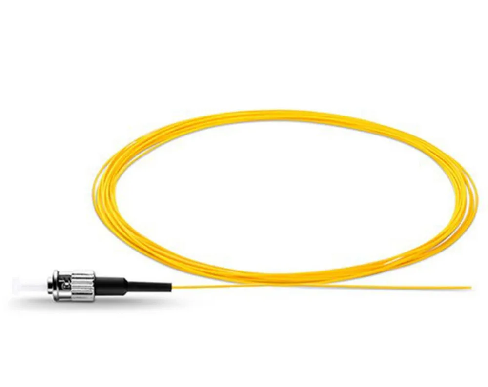 100PCS ST Fiber Optical Pigtail ST Connector 9125um 09mm PVC cable 15 meters