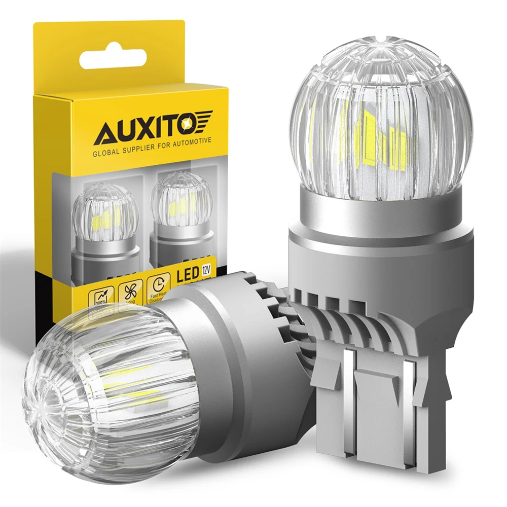 AUXITO 2 шт. W21/5 Вт светодиодный лампы Белый Красный 3030SMD T20 7443 7440 W21W