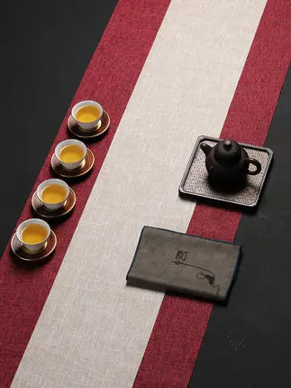 

Чайный столик в дворцовом стиле для дома, гостиницы, журнальная ткань, японский обеденный стол, флаг, водонепроницаемый коврик, хлопковая ль...