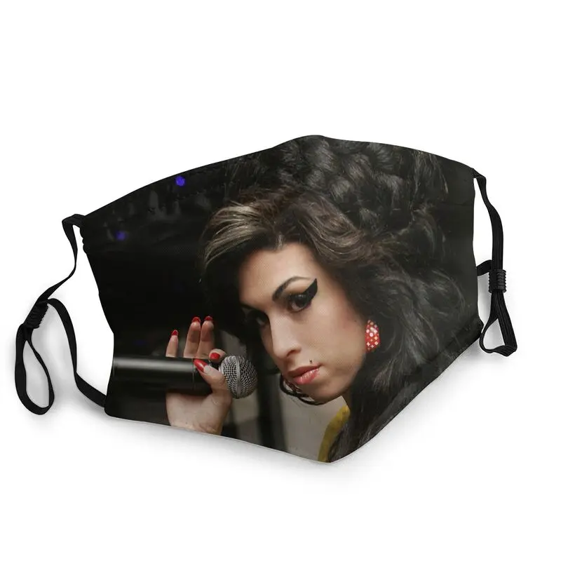 

Пылезащитная многоразовая маска Amy Winehouse для британского певицы, Songwriter, маска для лица для любителей музыки, защитный респиратор, маска для р...