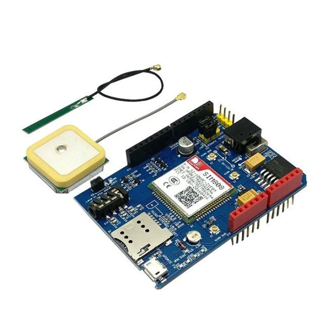 Высококачественный SIM808 GPRS / GSM + GPS щит 2 в 1 макетная плата модуль для Arduin|development