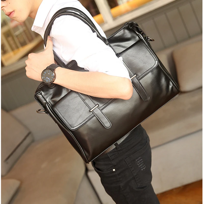 Burminsa мужской деловой портфель в Корейском стиле сумки для ноутбука 14 дюймов