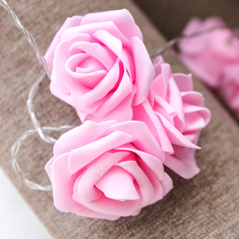

Led Rose Lantern String Wedding Room Decoration Flowers Decoration Confession String Lights Shop Window Decoration String Lights