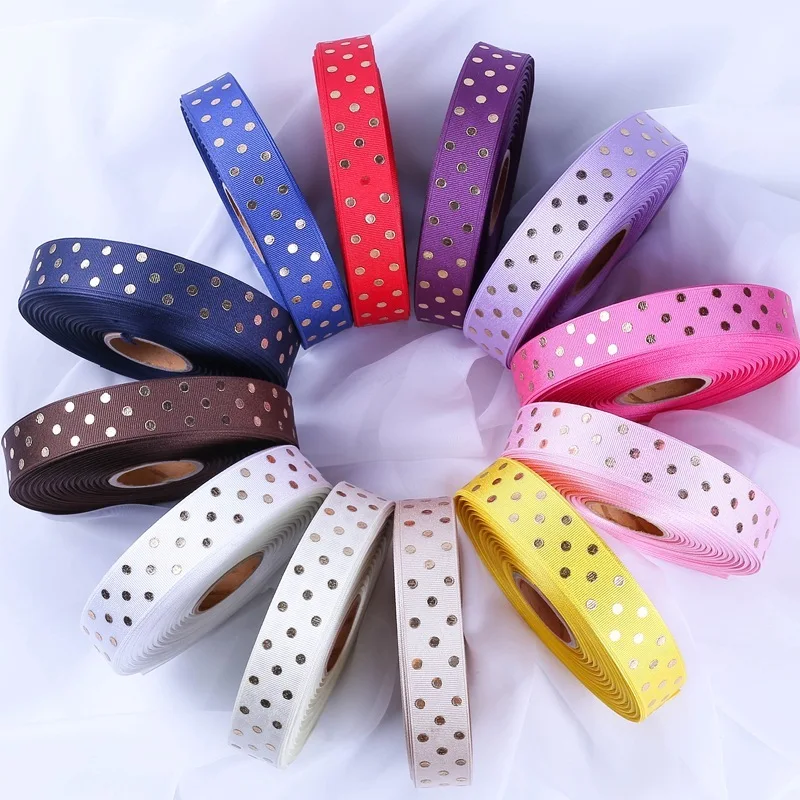 Позолоченная точечная лента 10 ярдов 25 мм|Ленты для шитья| |