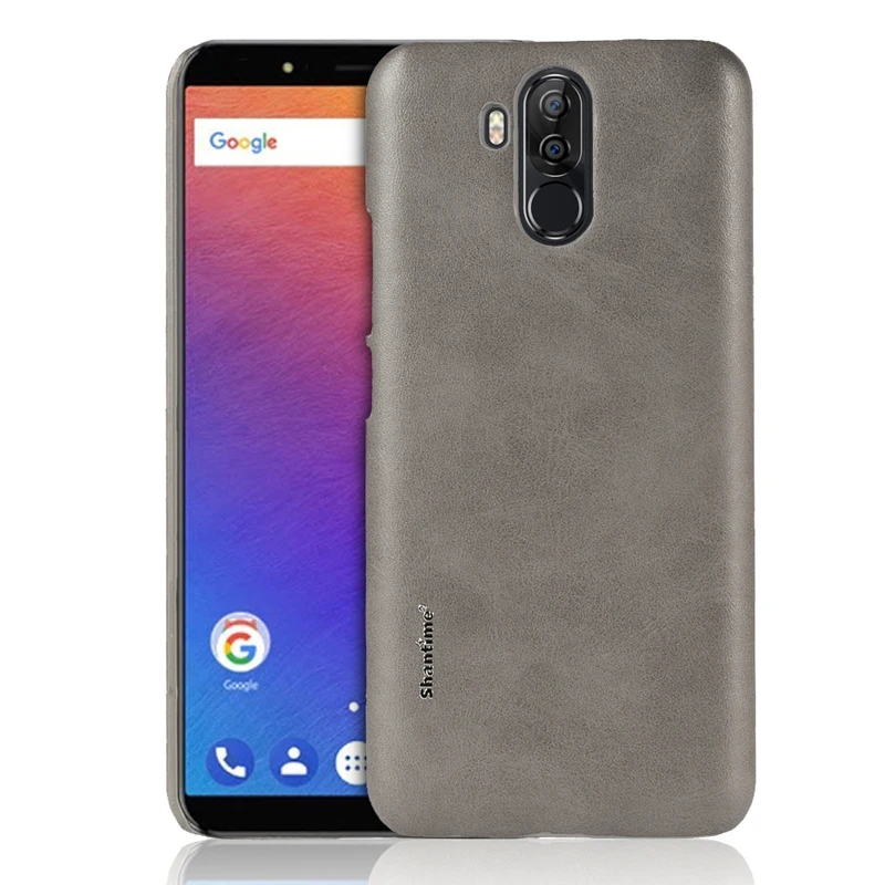 Чехол для Ulefone power 3, чехол для Ulefone power 3 S, деловой чехол для Oukitel K6 Vernee X, Обложка на заднюю панель из искусственной кожи, чехол для телефона - Цвет: GRAY