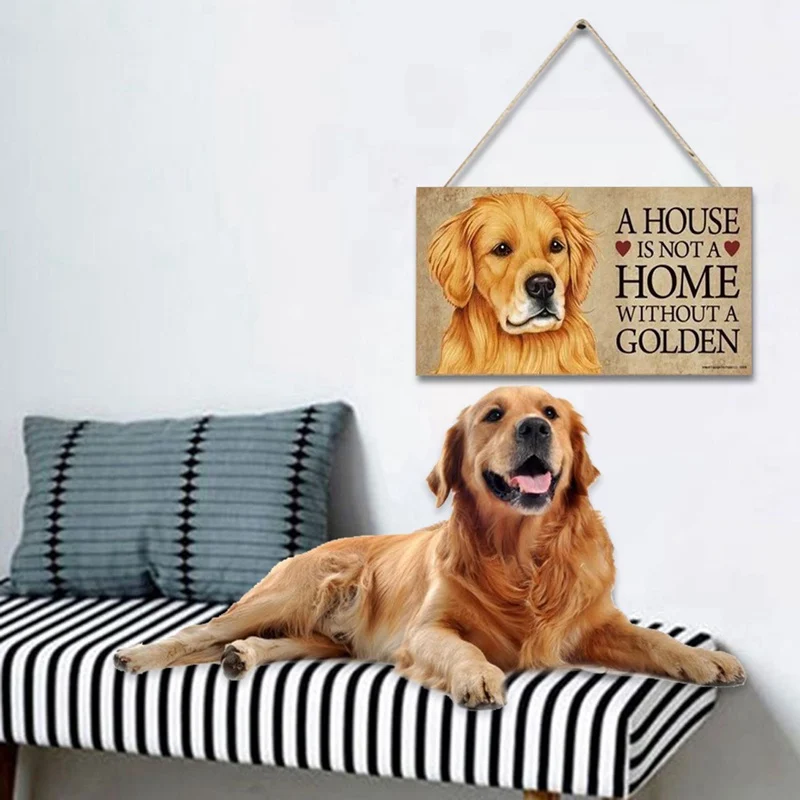 

A House Is Not A Home Without A Golden/beagle/frenchie/poodle Pet Dog Hanging Tag Gift For Dog Lovers Kinds Of Dog Tags Listed