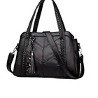 Сумки женские  высокого качества 2020 сумка на плечо для женщин Pommax средняя красная Женская сумка