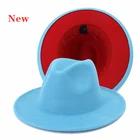 Шляпа с широкими полями Двусторонняя Женская фетровая шляпа на осень и зиму Новая модная шляпа с широкими полями мужская шляпа-Панама