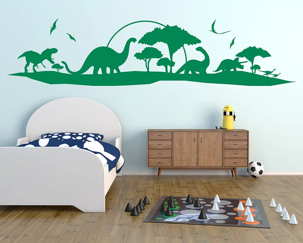 Динозавр Skyline Наклейка на стену Парк Юрского периода детская спальня украшения
