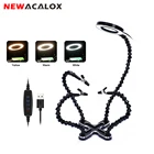 Подставка для паяльника NEWACALOX, USB 3X лупа с подсветкой, ручной инструмент для сварки и ремонта, многофункциональная паяльная станция