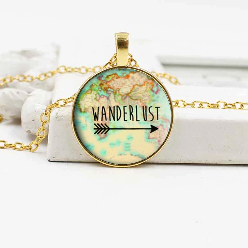 Импортные товары Горячая продажа Ретро Карта путешествия земля Подвеска из