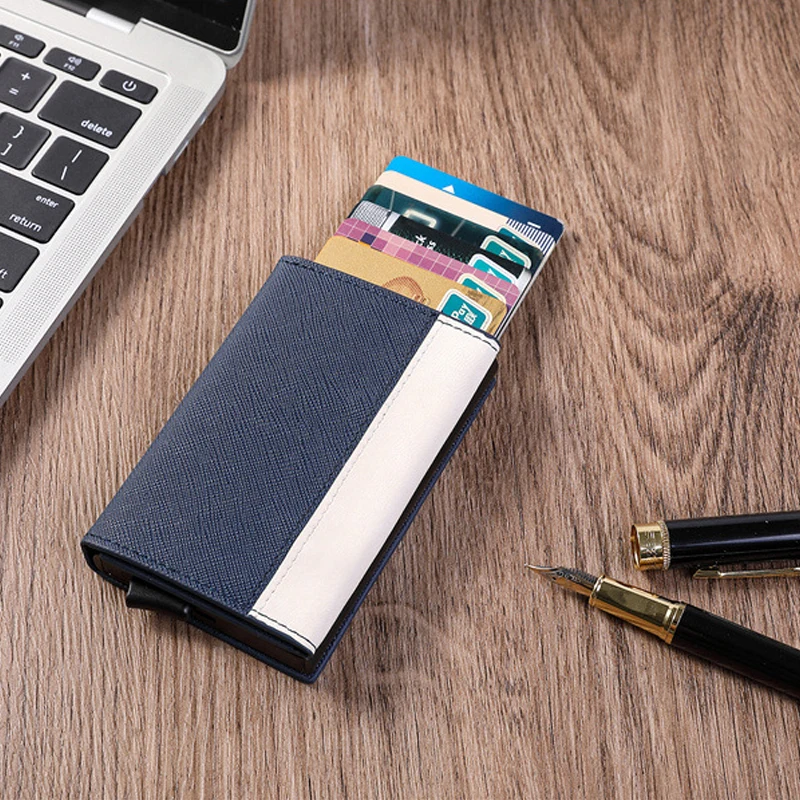 Новинка 2021 индивидуальный модный мужской кошелек с защитой от кражи и RFID-защитой