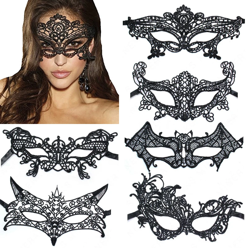 

Sexy Women Hollow Lace Masquerade Face Mask Princess Prom Party Props Costume Halloween Masquerade Mask Women