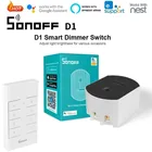 Умный диммер SONOFF D1 Wifi, модуль высветильник еля света для умного дома RM433 RFWIFI, дистанционное управление через приложение EWeLink Alexa Google Home