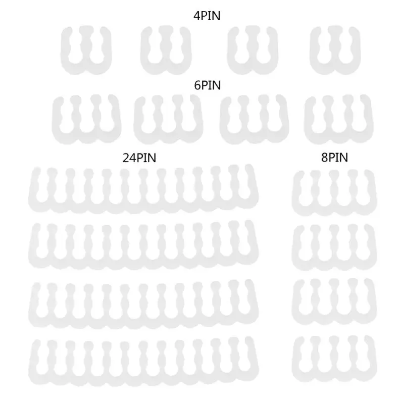16Pcs/Set PP Cable Comb/Clamp/Clip/Organizer/Dresser for 2.5-3.2mm PC Power Cables Wiring 4/6/8/24 Pin Computer Manager | Компьютеры и
