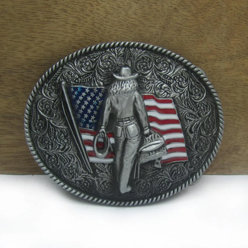 Пряжка для джинсов BuckleClub из цинкового сплава в стиле ретро Западная пастушка США