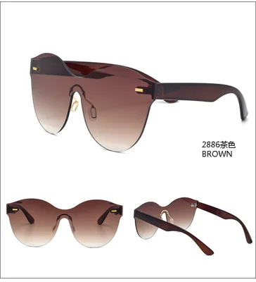 

2021 new protective glasses female fashion online celebrity with conjoined big frame tide sunglasses female sunglasses