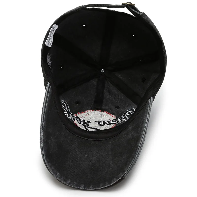 

New Men's Baseball Cap Cotton Adjustable Snapback Hat Fashion Letter Embroidery Sombreros De Mujer Washed Gorras Chapeau Homme