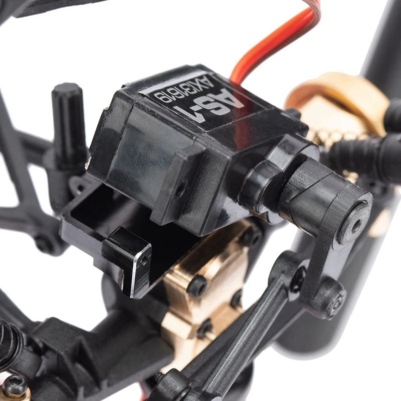 

2 Set RC Car Part: 1 Set Metal Servo Mount Bracket & 1 Set Metal Front Bumper Accessories