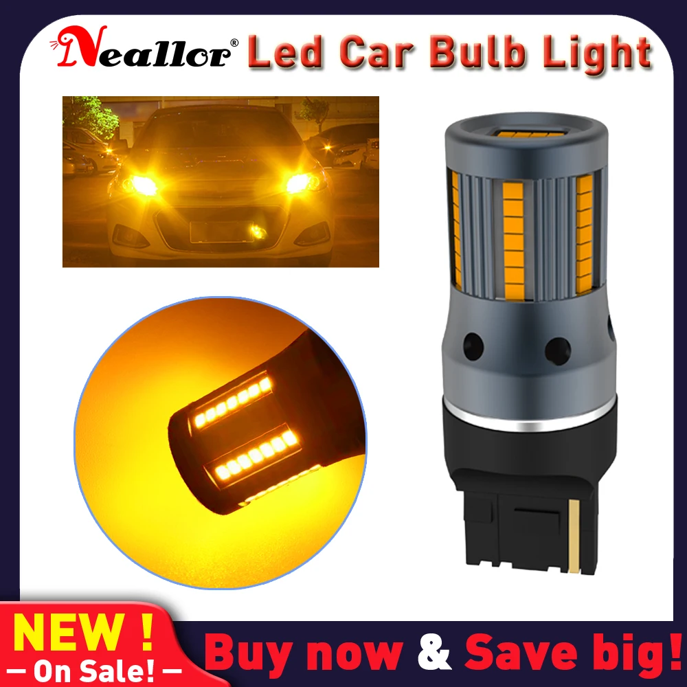 

1X No Hyper Flash CanBus PY21W BA15S BAU15S 7507 7506 White 1300Lm Car LED Bulb Turn Signal 1156 T20 W21/5W 7443 W21W 7440 SRCK