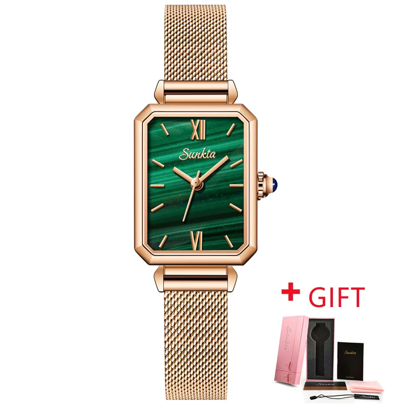 

2021 NEW Women Watches Women Fashion Luxury Rose Gold Stainless Steel Watch With Mesh Strap Quality Classic Ladies Wristwatches