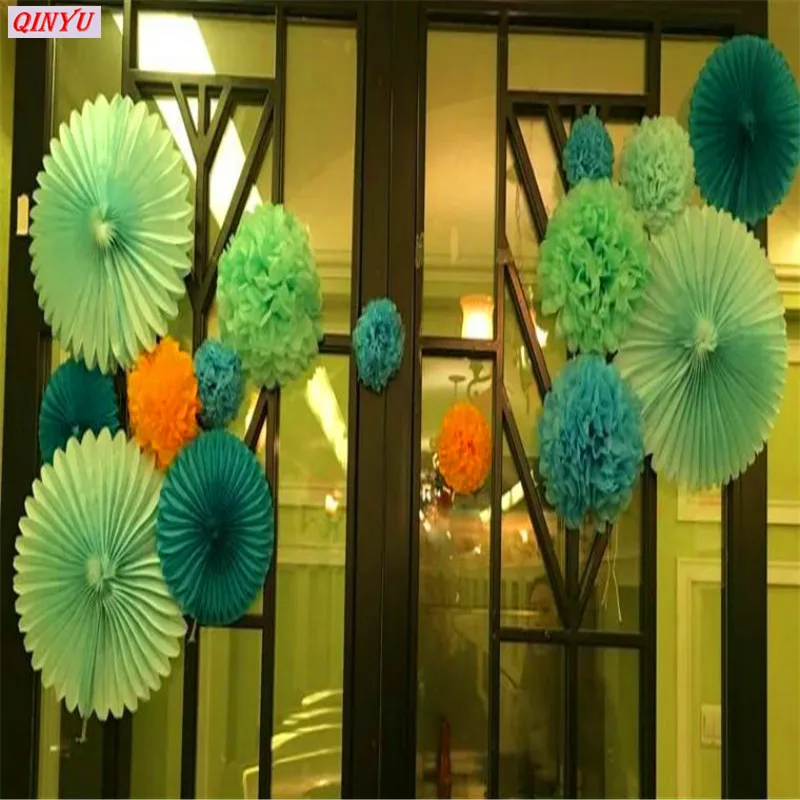 DIY домашний декор красочные складные вентиляторы китайский стиль для церкви