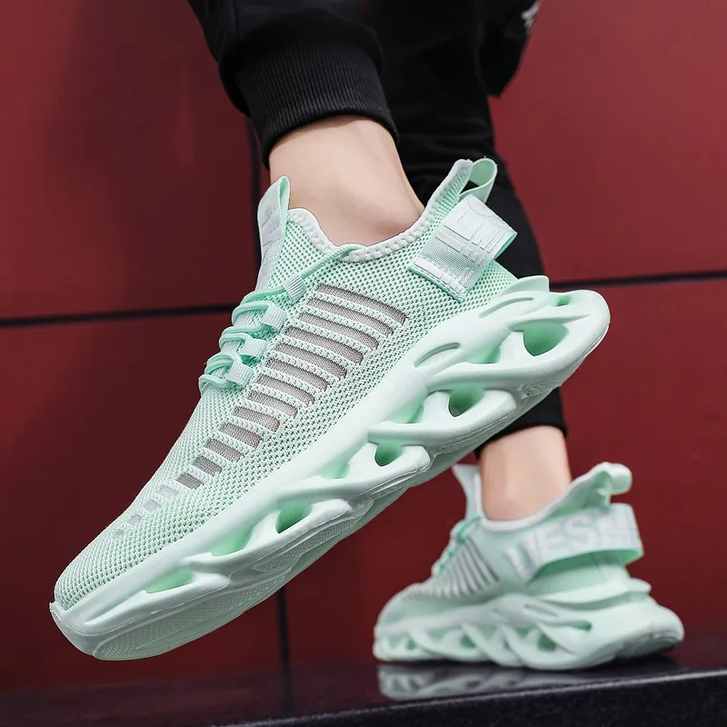 Высокие эластичные кроссовки с подошвой MD повседневные дышащие для бега и