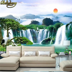 Фотообои beibehang на заказ, настенные 3D обои с изображением пейзажа, настенные 3D обои для гостиной, фотокартина, художественная настенная бумага