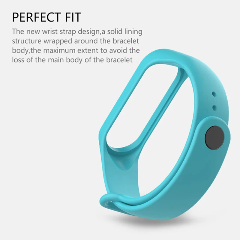 Новое поступление для Xiaomi Mi Band 3 ТПУ цветной ремешок сменный Браслет Смарт