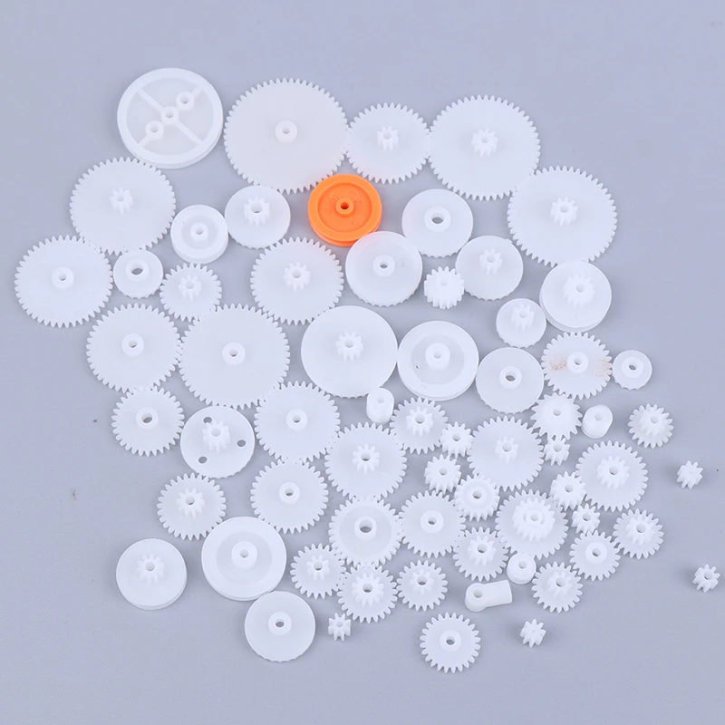 Новые 64 видов пластиковых валов однослойные короны Червячные шестерни Cog колеса