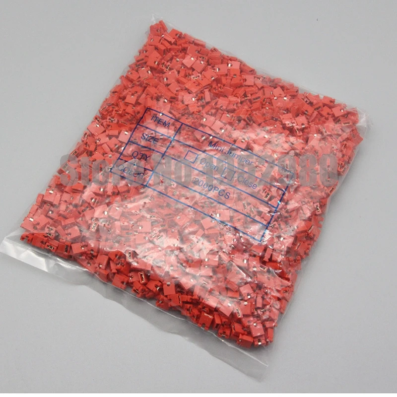 2000 шт. 2 54 мм Шаг перемычки короткая крышка наушники и корпуса провода шунт черный