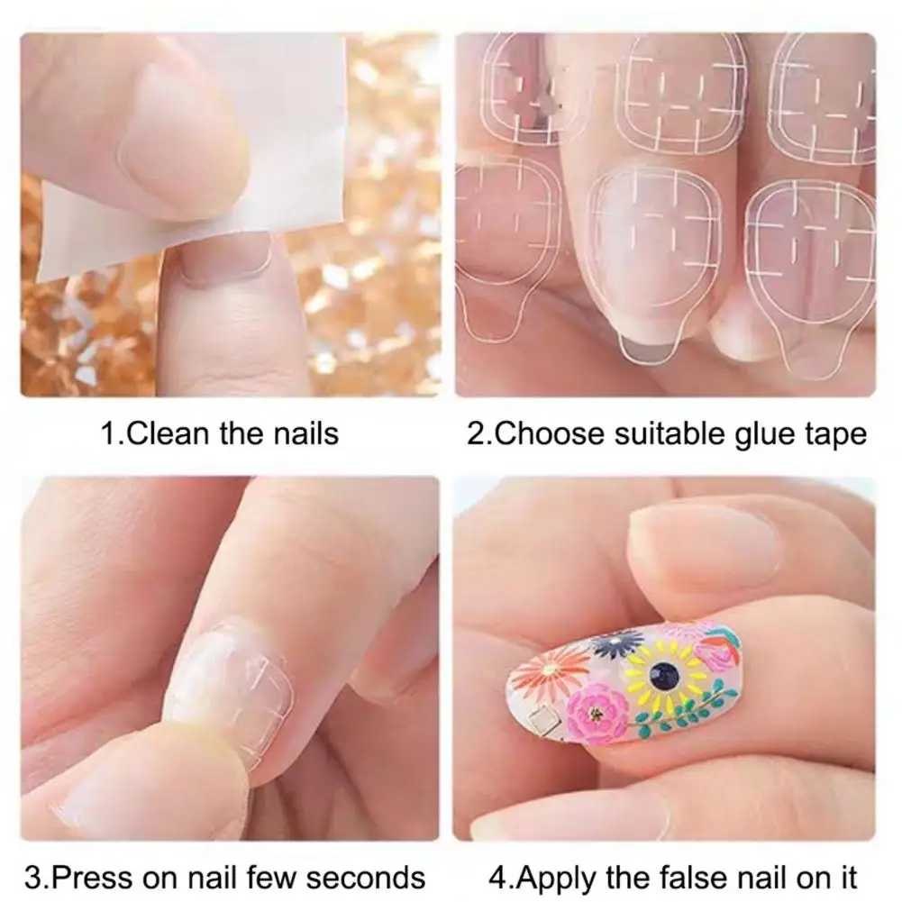 24Pcs/Box Detachable Nail Patch Fresh Style Multiple Patterns Round Head Wear Finished Full Cover for Female | Красота и здоровье