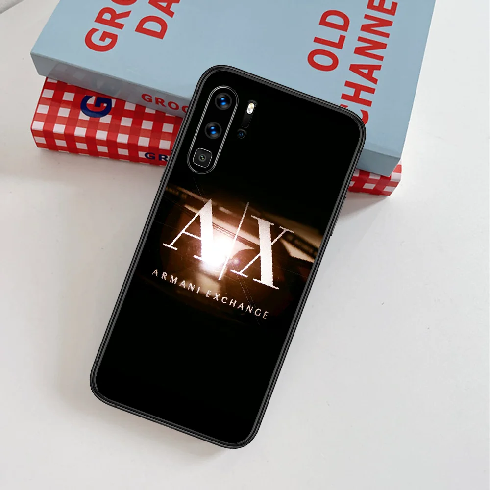 

Giorgioe Italy Luxury Brand Phone Case For Huawei P Mate Smart 10 20 30 40 Lite Z 2019 Pro black Cover Fashion Back Luxury Funda