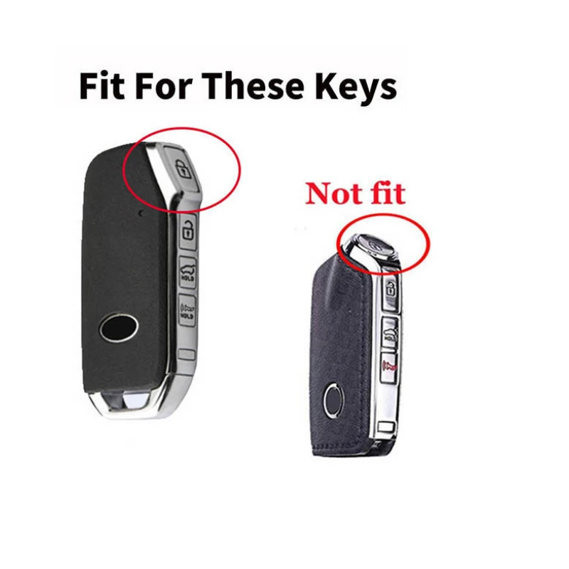 Полностью покрывающий чехол для автомобильного ключа из цинкового сплава и