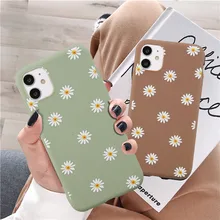 Ottwn Colorful Daisy Flowers Phone Case For iPhone 12 Pro Max 11 Pro Max X XR XS Max 7 8 6 6s Plus SE 2020 Soft TPU Back Cover