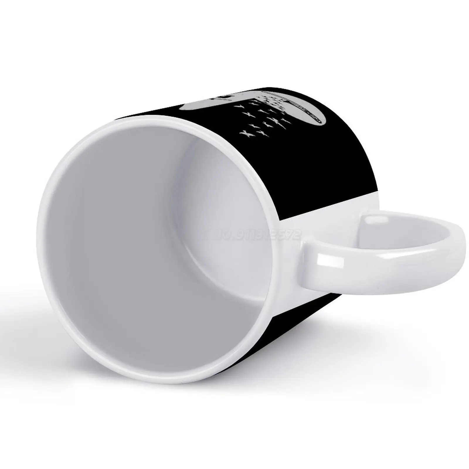 Музыкальная белая кружка тромбон керамическая креативная музыкальные ноты