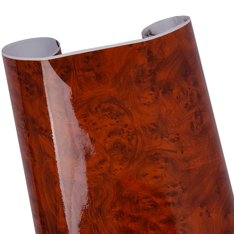 

30CM*100CM New DIY Car Sticker Film Maroon Accessory Wrap Wood Grain Vinyl Decal