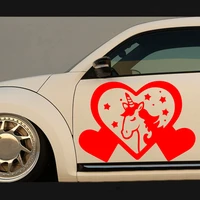 car styling unicorn car sticker funny window vinyl decals car styling self adhesive emblem car stickers