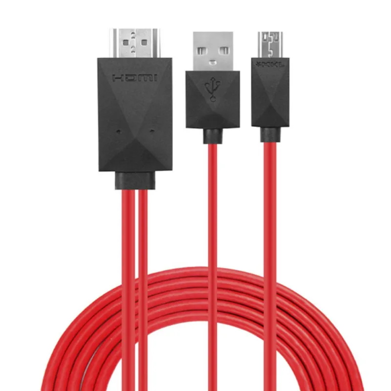 Full HD 1080P Micro USB к HDMI кабелю для MHL выход HDTV аудио адаптер 11pin Samsung Galaxy S2 S3 S4 S5|Кабели VGA|