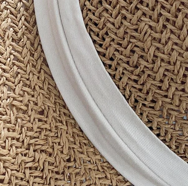 

Ladies Handmade Natural Straw Hat Summer Beach Hat for Women Men Panama Cap Fashion Concave Flat Protetion Visor Sun Boat Hats