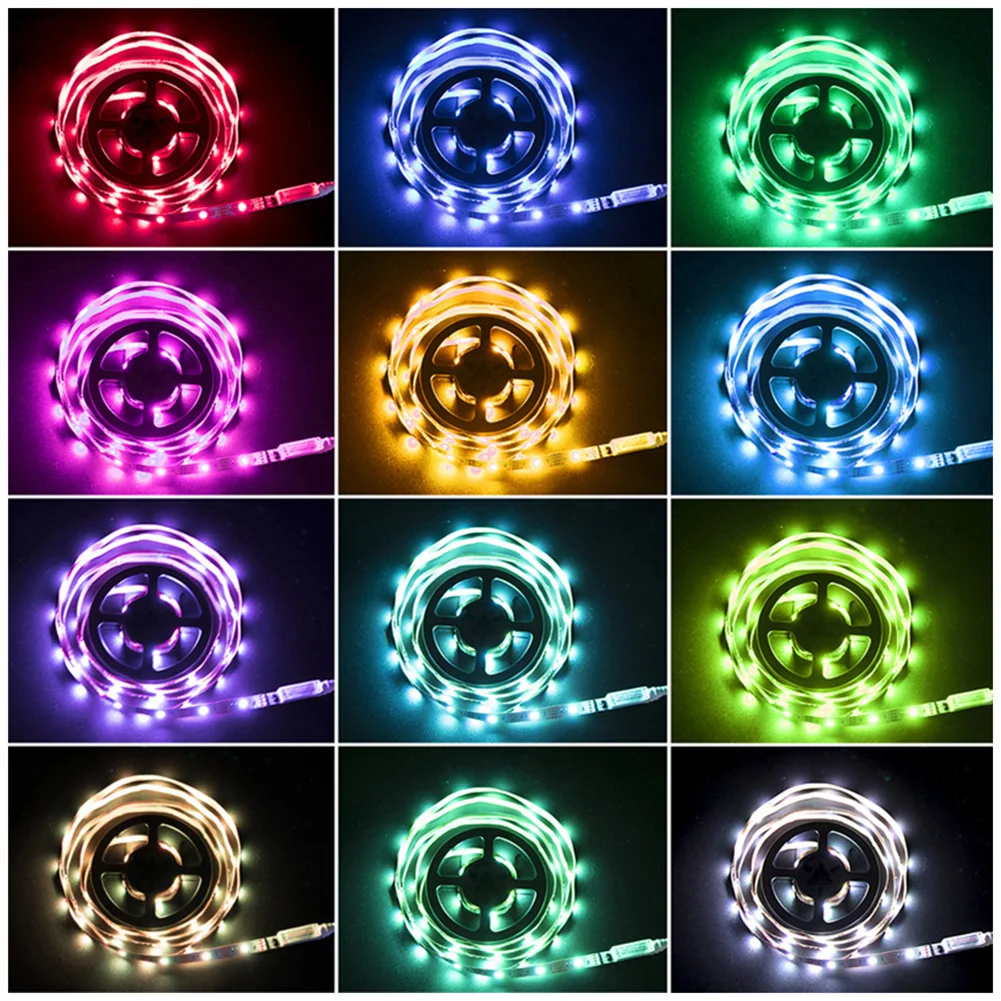 

1/2/5m Colorful 5050LED Strip Lamp Tape Bluetooth IR Remote Control TV Backlight Holiday Party Festival Decoration
