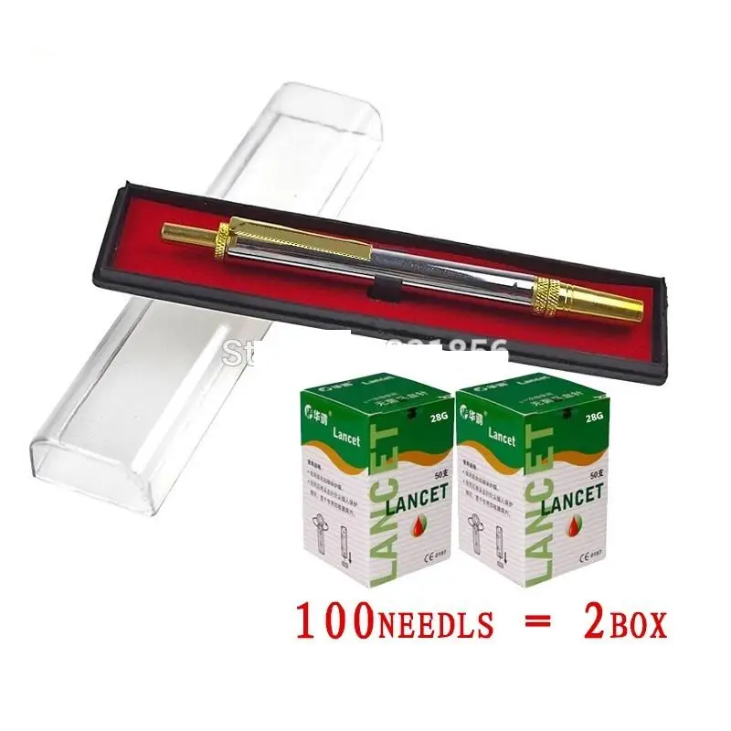 Ланцет ручка из нержавеющей стали карандаш для иглоукалывания 23 г 26 28 30 г|acupuncture